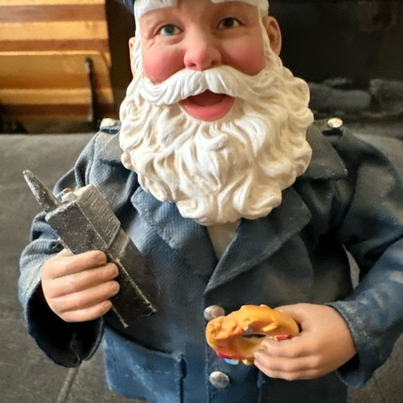 Vtg Clothtique by possible dreams Santa Claus blue uniform PD - Picture 6 of 7